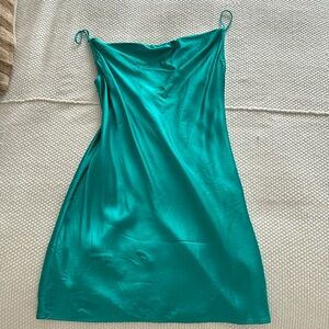 Tailored for the Chic:The Fleur Du Mal Turquoise Cocktail Dress - Size S